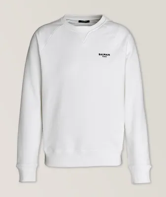 Velvet Logo Cotton Sweatshirt