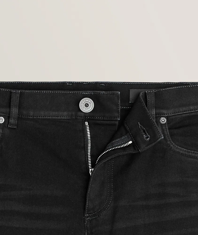 Washed Stretch-Cotton Jeans