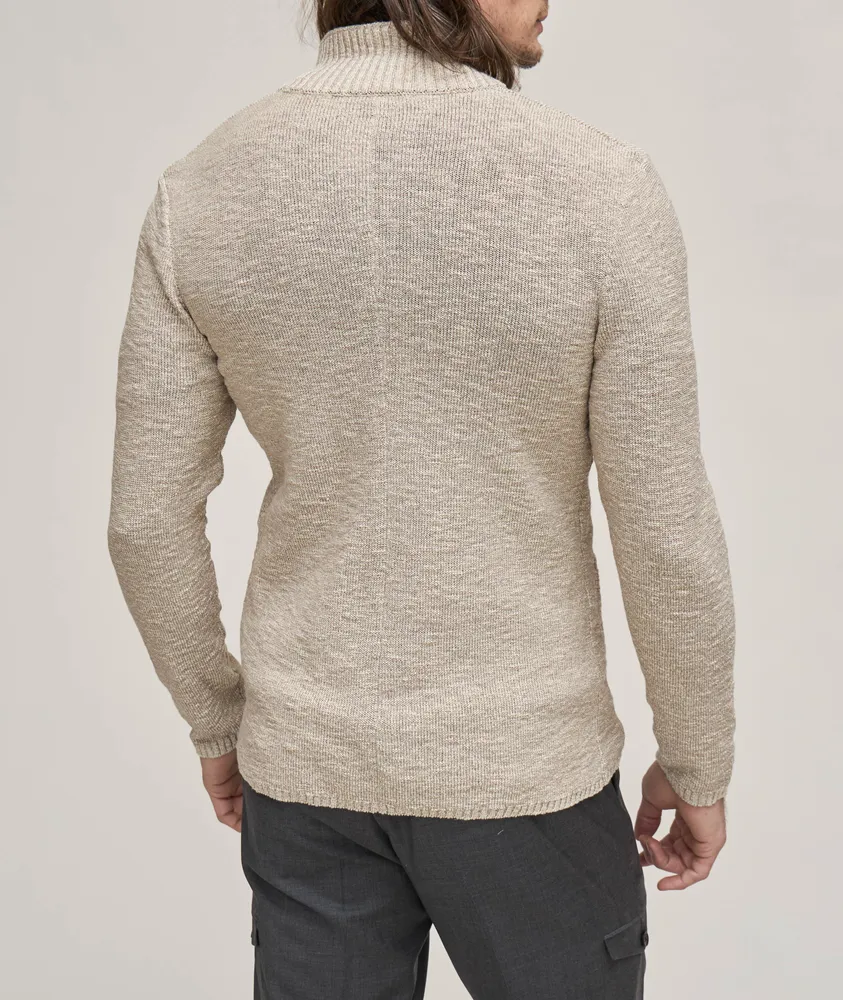 Cotton-Blend Knitted Sweater