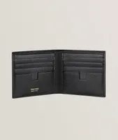 T-Line Grained Leather Bifold Wallet