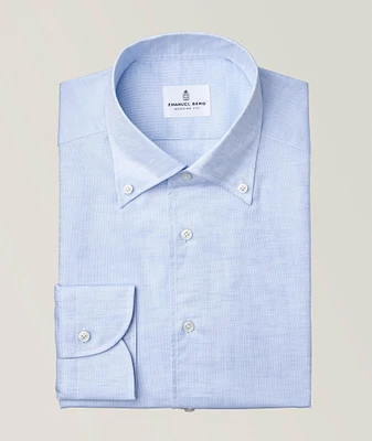 Mélange Cotton-Lyocell Dress Shirt