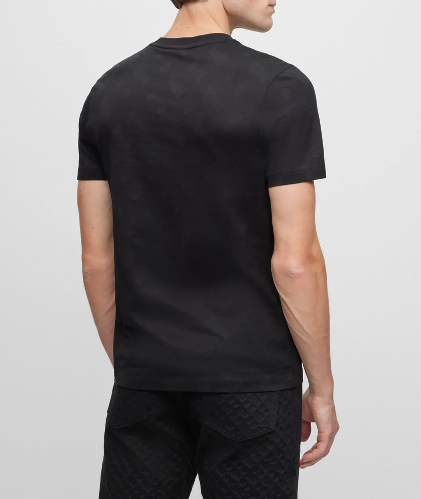 Monogram Jacquard Mercerized Cotton T-Shirt