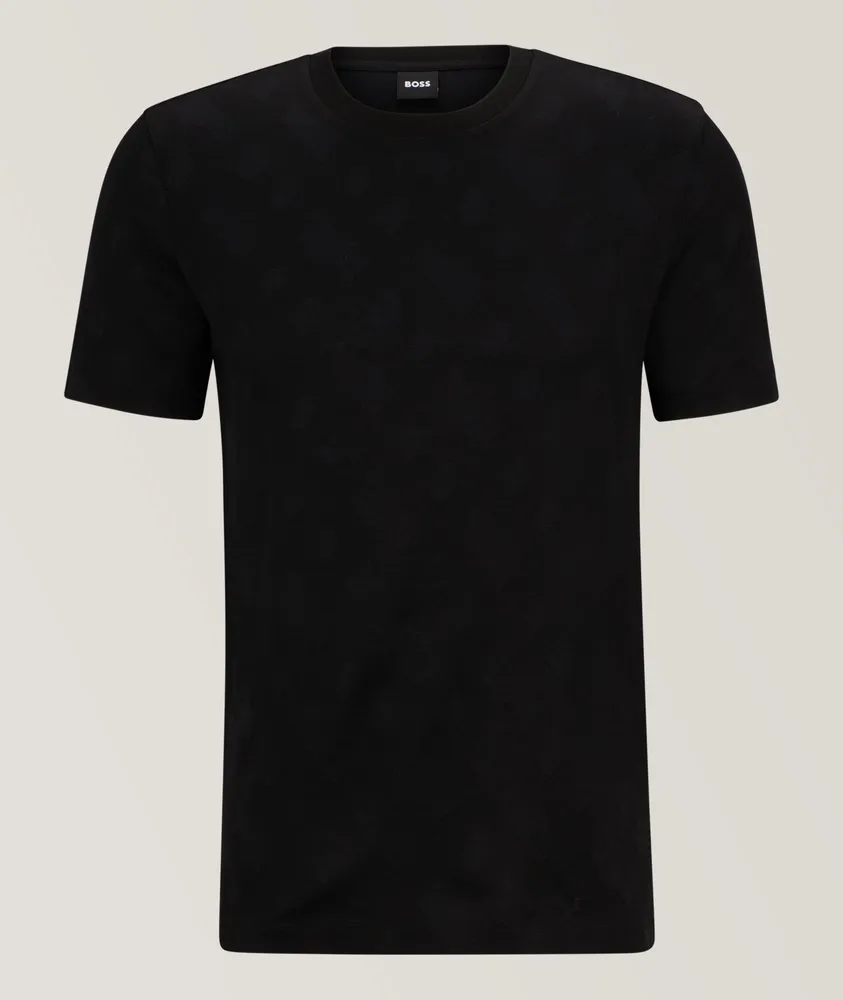 Monogram Jacquard Mercerized Cotton T-Shirt