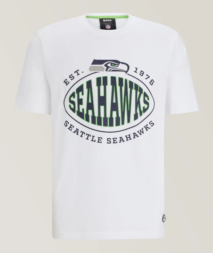 NFL Team Apparel Youth Seattle Seahawks Amped Up Green T-Shirt