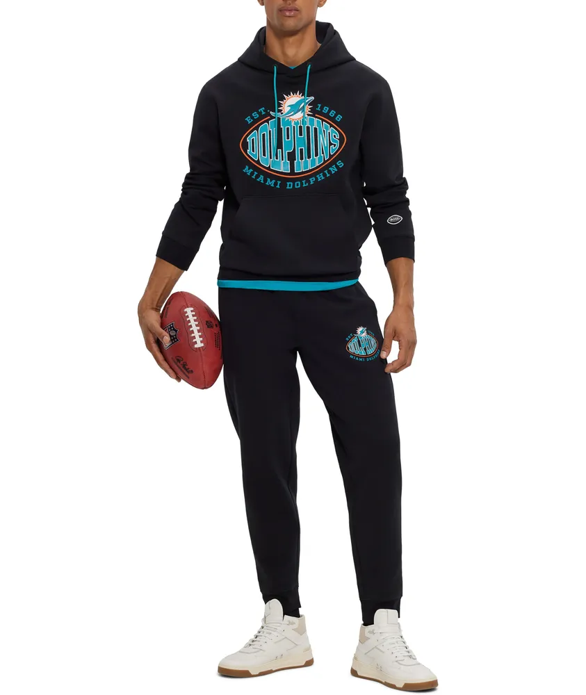 Boss Men's NFL Dolphins Pullover Hoodie - Black - Size Medium