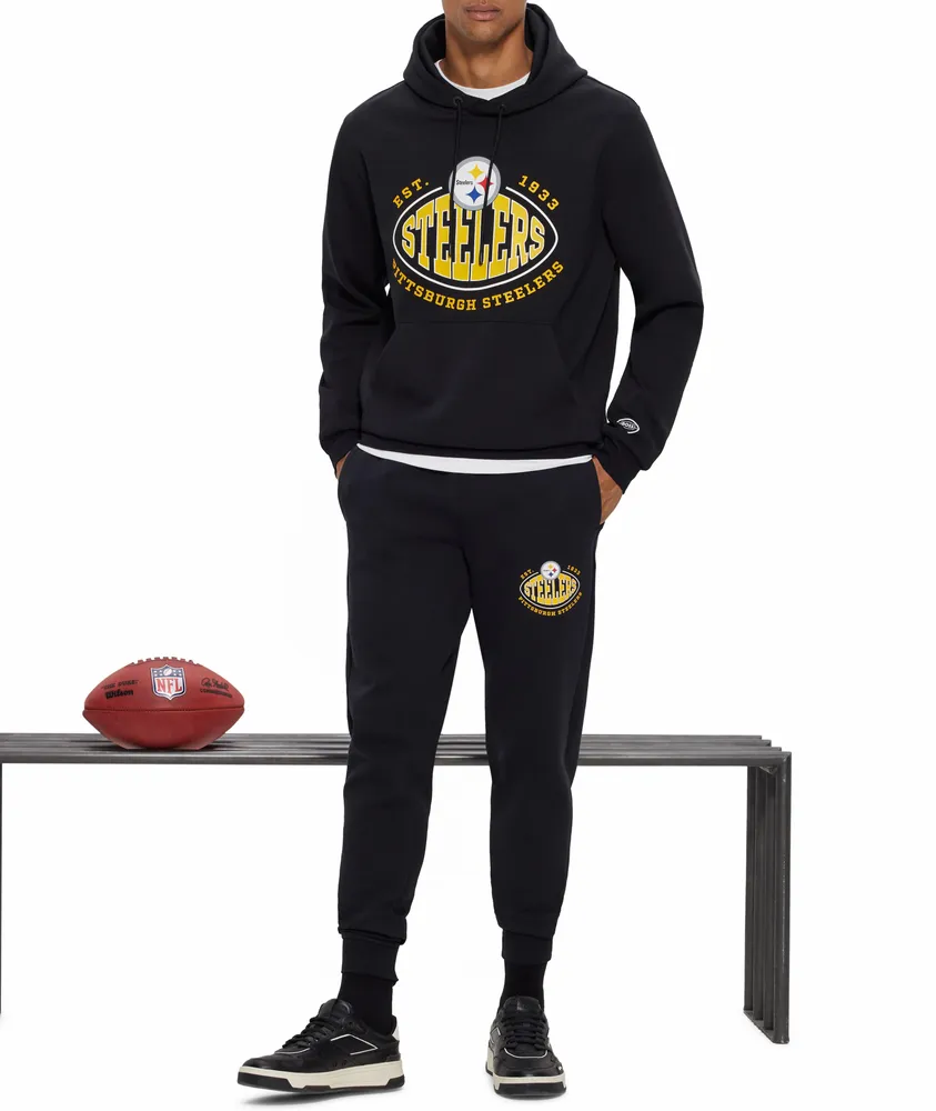 Pittsburgh Steelers Hoodie Outfits Pockets Sweatpants Mens Tracksuit  Sportswear