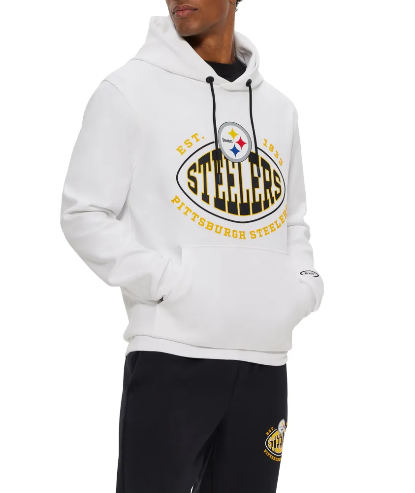 Pittsburgh Steelers Nfl NFL Hoodie - Large Black Cotton Blend