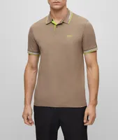 Contrast Tipped Mercerized Cotton Polo
