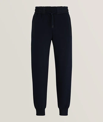 Black Performance Larsen Cotton-Blend Trackpants