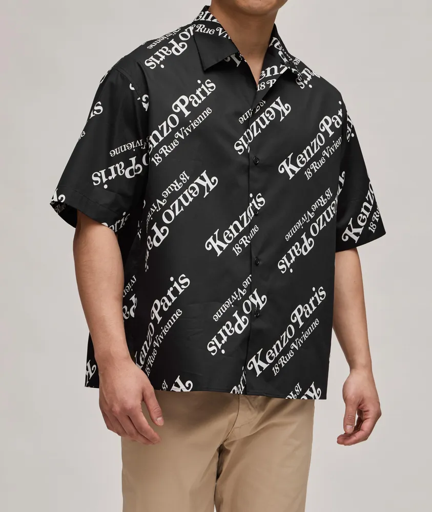 Verdy Collaboration All-Over Logo Cotton Camp Shirt