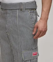 Striped Cargo Jeans