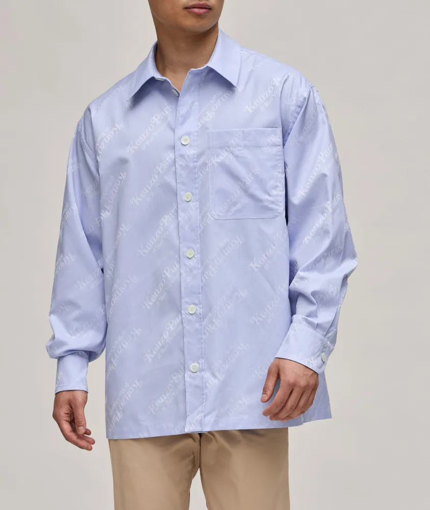Verdy Collaboration All-Over Logo Cotton Sport Shirt