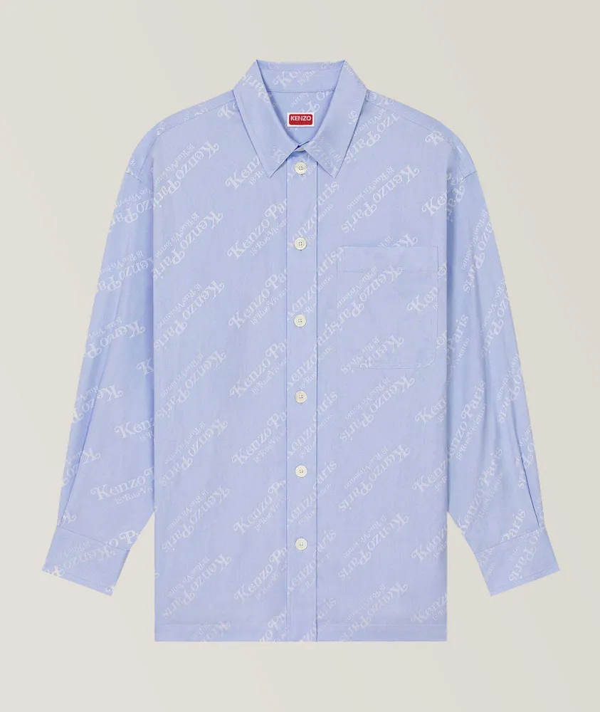 Verdy Collaboration All-Over Logo Cotton Sport Shirt