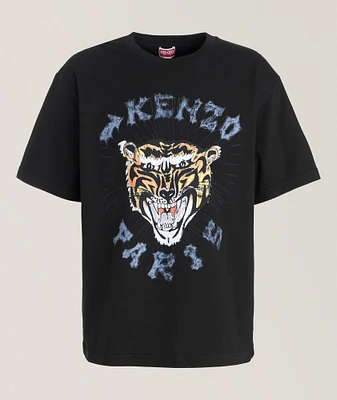 Tiger Sketch Cotton T-Shirt