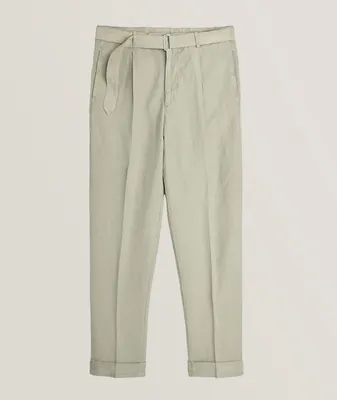 Hugo Pleated Garment-Dyed Lyocell-Blend Pants