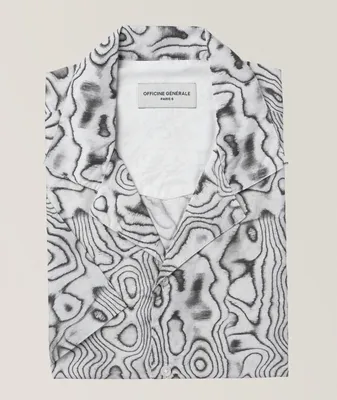 Eren Swirl Pattern Cotton Sport Shirt