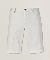 Cotton-Stretch Gabardine Bermuda Shorts