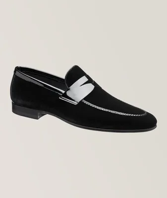Jacin Velvet-Patent Loafers
