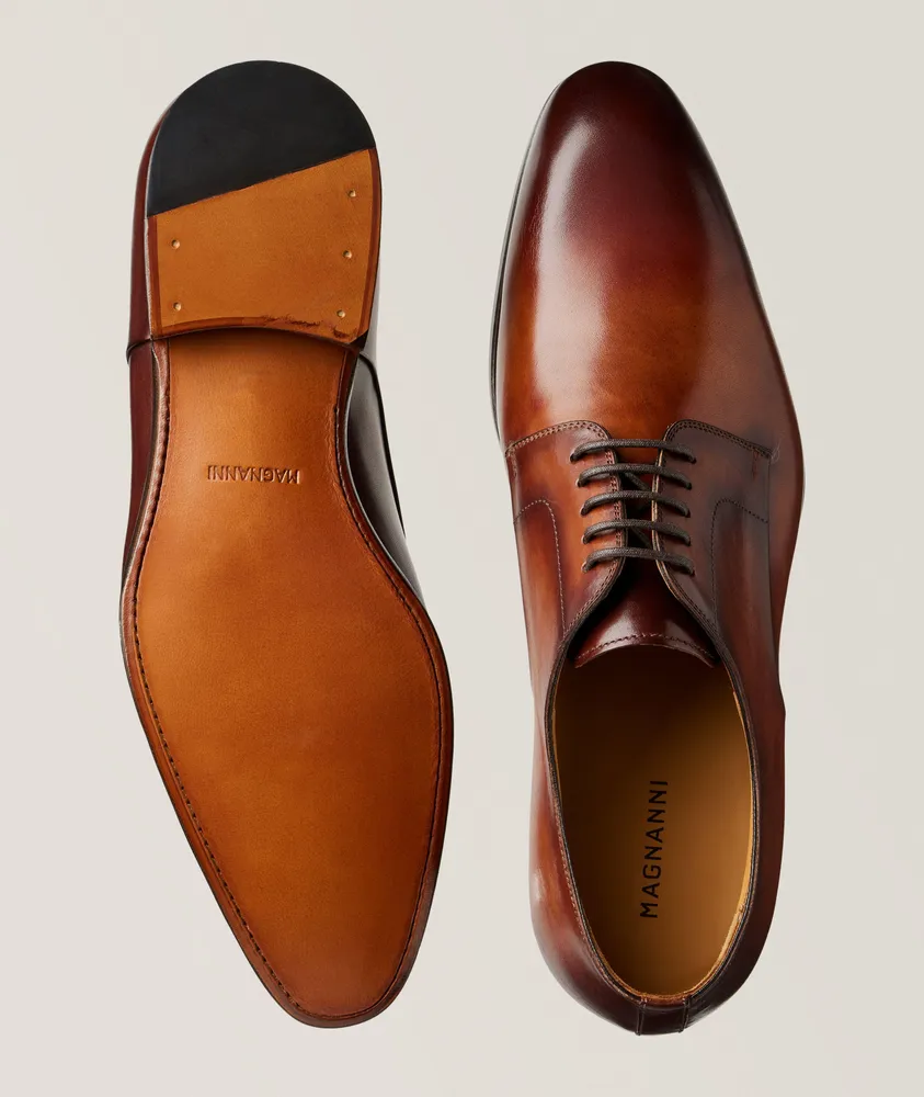 Andros Burnished Leather Lace up Derbies