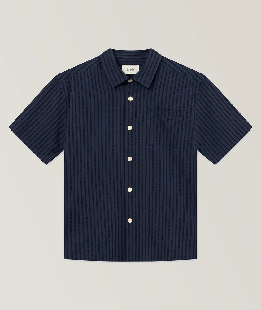 Tencel Cotton Knit Seersucker Shirt