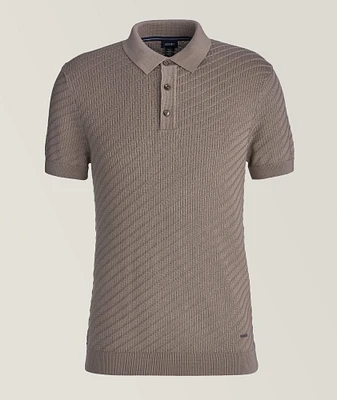 Maurice Textured Cotton Polo