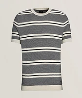 Vico Textured Stripe Cotton T-Shirt