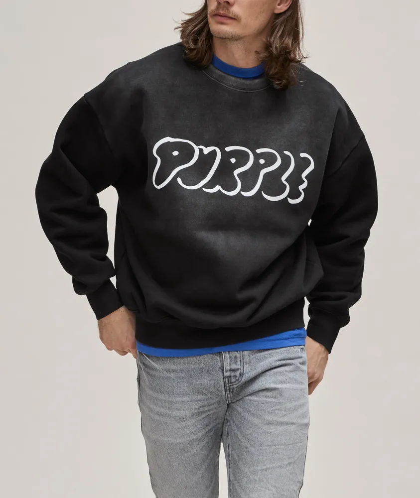 Outline Cotton Crewneck Sweater