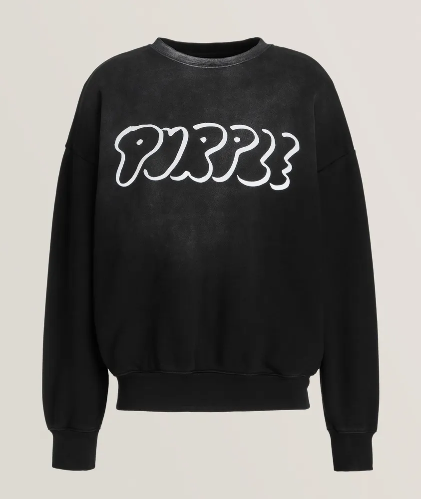 Outline Cotton Crewneck Sweater