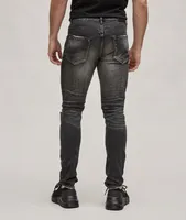 P001 -Year Worn Distressed Jeans