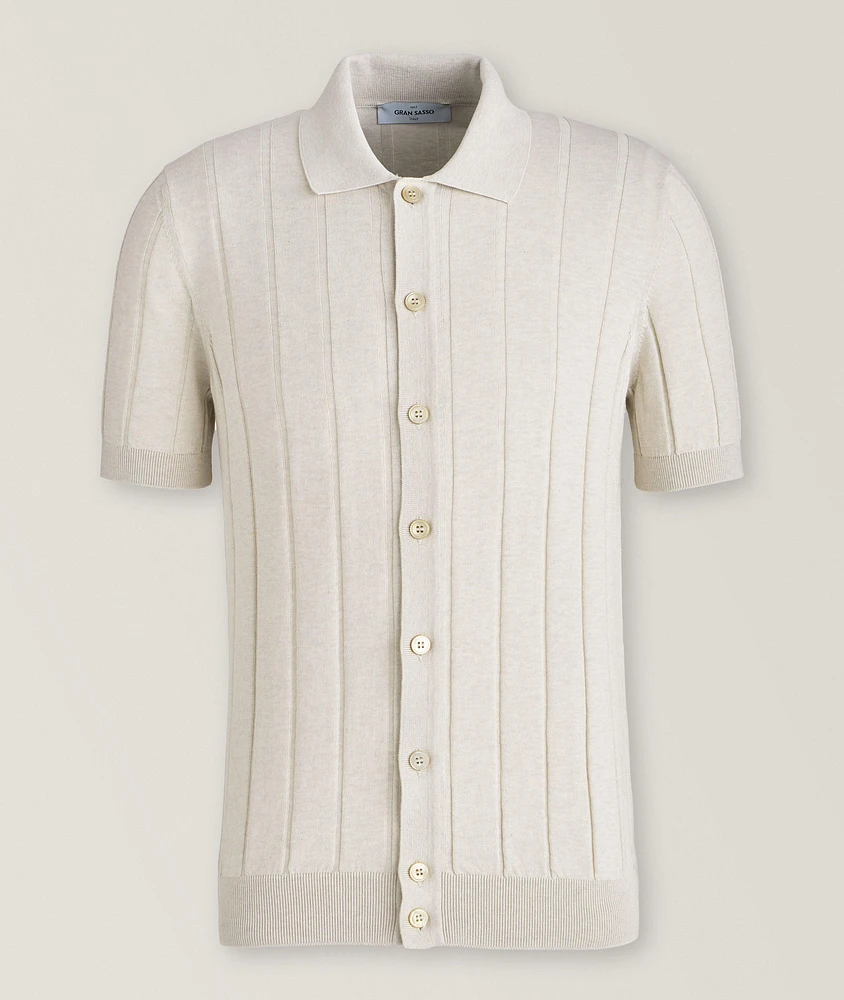 Wide Ribbed Fresh Cotton Polo