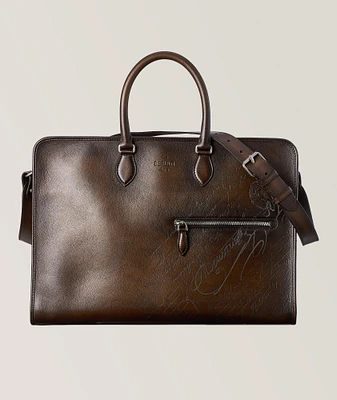 Scritto Leather Overnight Bag