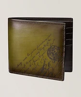 Makore Scritto Leather Bifold Wallet