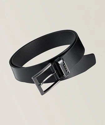 Leather Pin-Buckle Belt