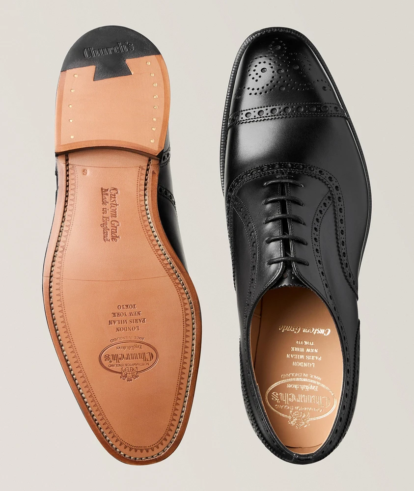 Diplomat Leather Captoe Oxfords