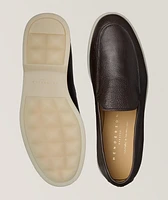 Panarea Pebbled Deerskin Leather Loafers