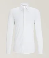 Structured Stretch Cotton-Blend Dress Shirt