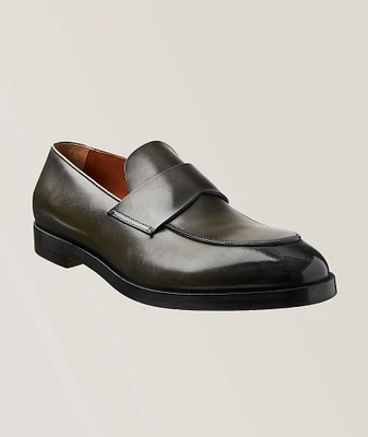 Torino Burnished Leather Banded Loafers