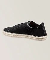 Suede Triple Stitch Espadrilles