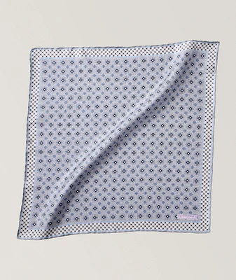 Neat Pattern Silk Pocket Square 