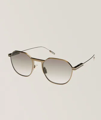 Gradient Roviex Rounded Lens Sunglasses