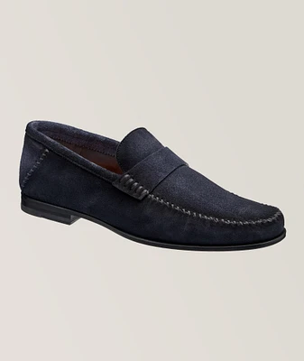 Paine Suede Leather Banded Loafers