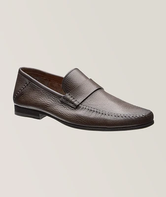 Grain Leather Flex Band Loafers