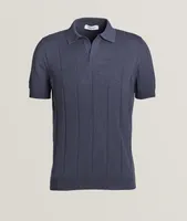 Cotton Dropstitch Knitted Polo