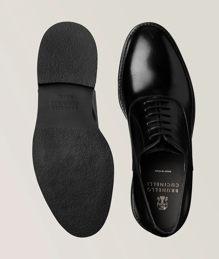 Lace-Up Leather Oxfords