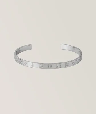 Rhodium Plated Hallmark Bangle