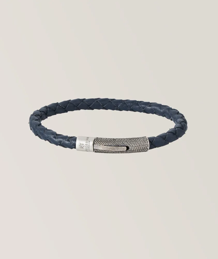 Herringbone Leather Bracelet