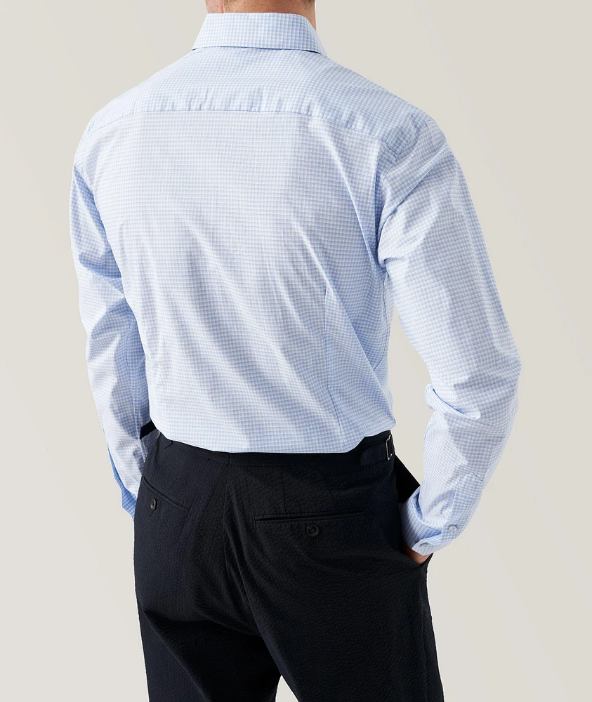 Elevated Collection Check Poplin Dress Shirt