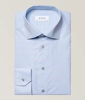 Elevated Collection Check Poplin Dress Shirt