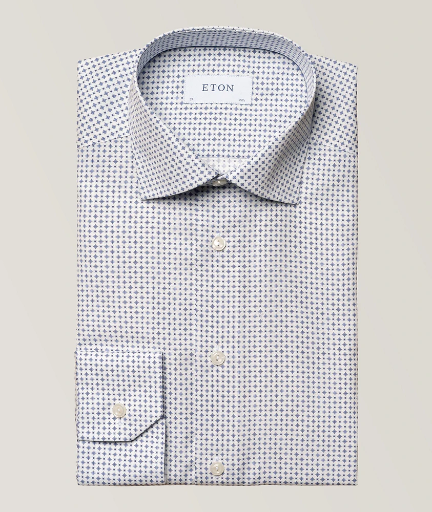 Micro Medallion Poplin Dress Shirt