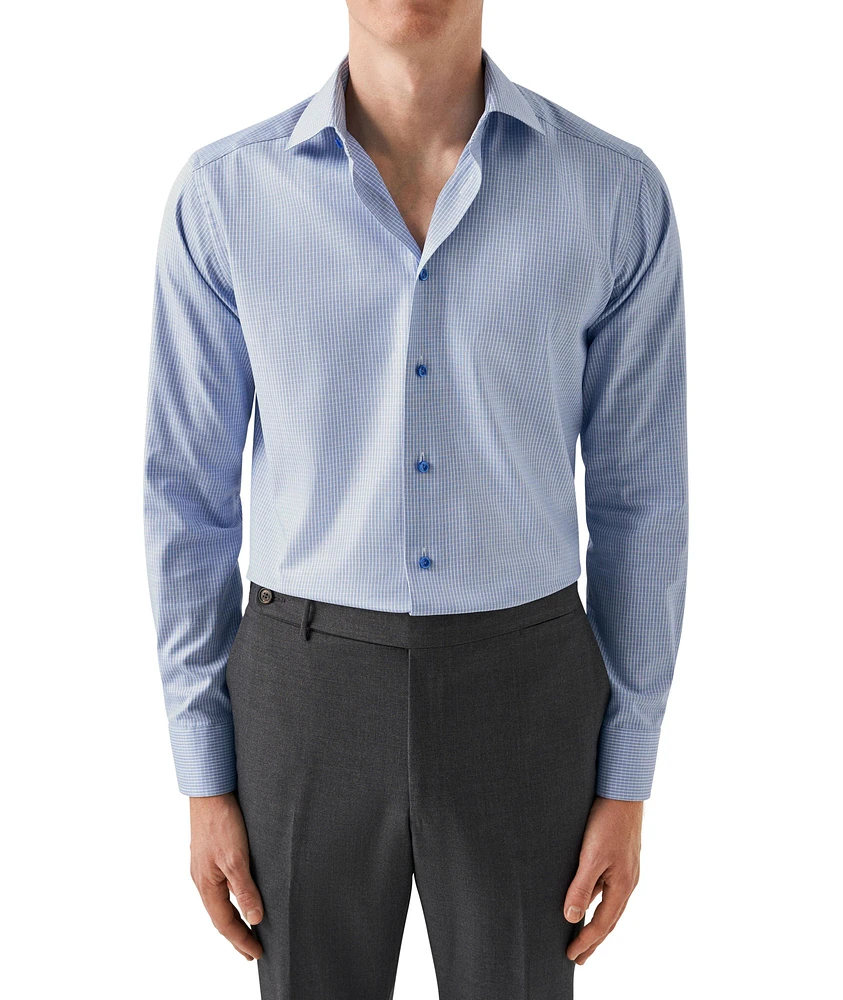 Micro Check Signature Twill Dress Shirt